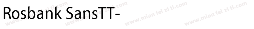 Rosbank SansTT字体转换